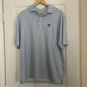 Outwest Men’s Golf Shirt Polo Summer Comfort Chest Logo Size Large Vacation
